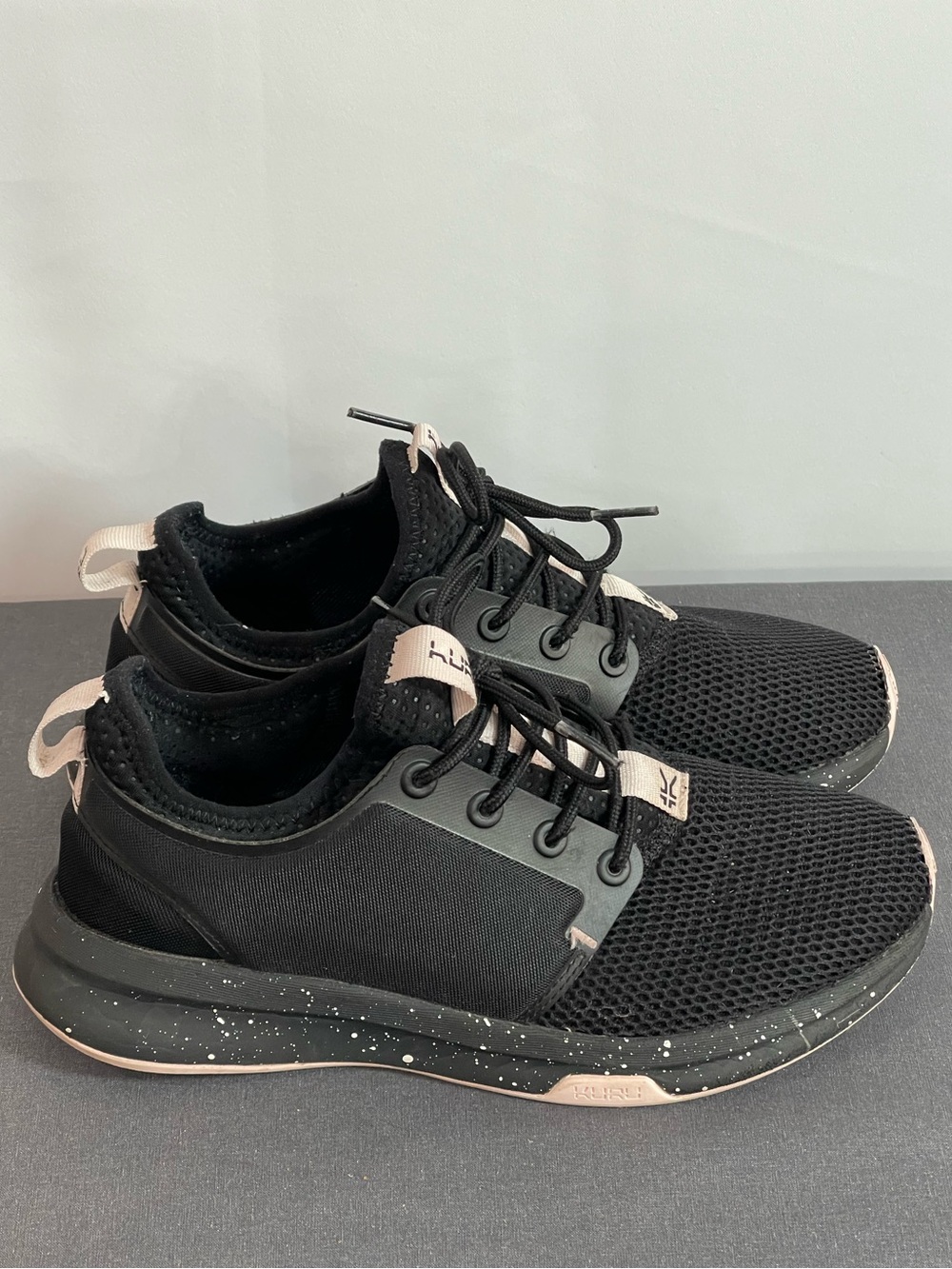 Kuru Atom Women’s Athletic Sneakers Jet Black Misty Lilac Size 7